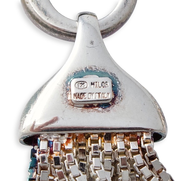 Milor Italy Sterling Silver Multi-Strand Box Chain Bracelet - Picture 5 of 5